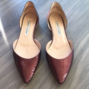 purple patent Manolo Blahnik. Size 39.5